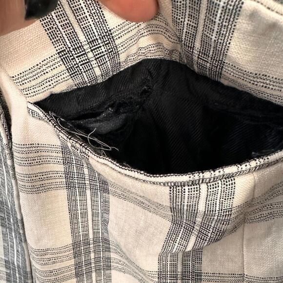 ZARA Plaid Double-Breasted Blazer | Oversized Check Jacket | 70s Revival Size S - Picture 9 of 16